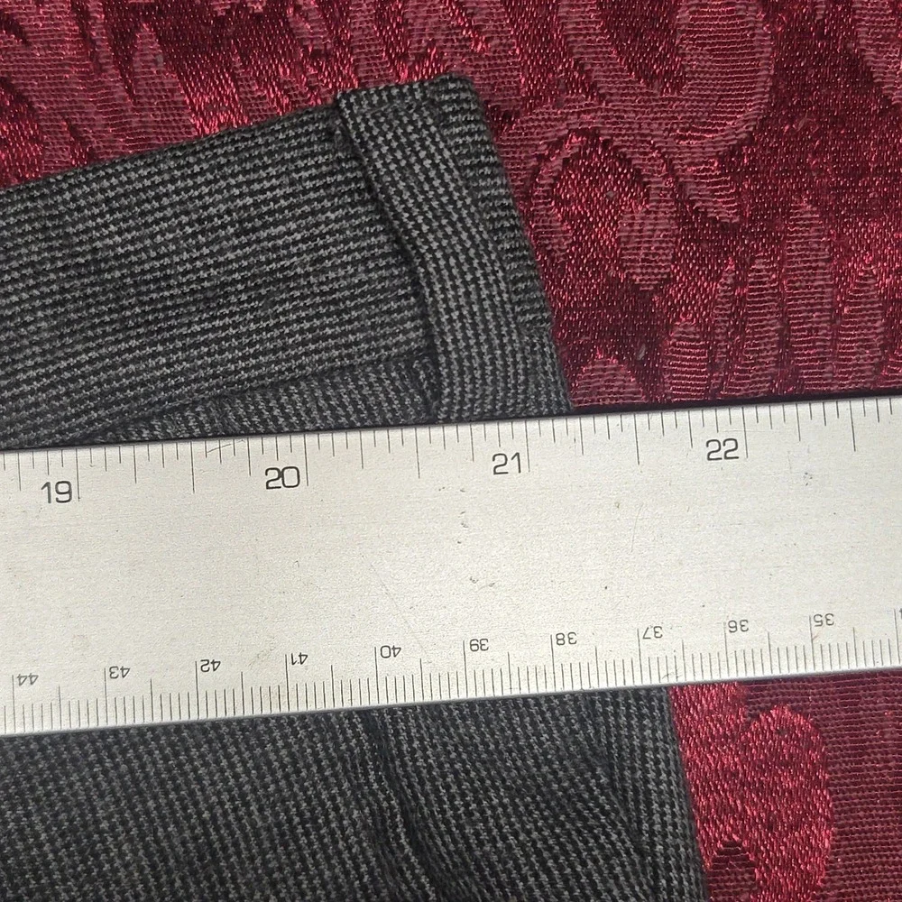 Burberry London Mens Dress Pants 42 Reg Grey‎ Check Pleated Wool Trousers